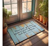 XYBH Décoration de chambre amusante « Thou Set You The Specimen String Is Long But Not Runner. Paillasson amusant pour salle de bain (65 x 90 cm)
