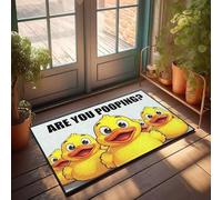 XYBH Décoration d'intérieur pour homme - Cinq canards jaunes demandant si vous faites - Décoration de salle de jeux - Accessoires de chambre à coucher (50 x 80 cm)