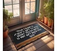XYBH Ensemble de tapis de cuisine de ferme « Your Talent Is God's Gift What You Do With It Is Your Gift Back To God » - Paillasson pour salle de classe (50 x 80 cm)