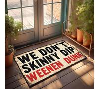 XYBH Ensemble de tapis de cuisine de style ferme We Don'T Skinny Dip. Weeen Dunk! Paillasson pour salle de classe (65 x 90 cm)