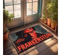 XYBH Frankenstein Tapis de bain de ferme : un paillasson moderne et rénovateur pour toilettes, tapis d'automne (65 x 90 cm)