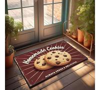 XYBH Grand paillasson d'automne Cookies faits maison. Toujours frais et délicieux. Paillasson pour chambre à coucher, extérieur, 65 x 90 cm