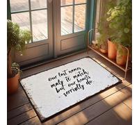 XYBH Grand paillasson d'extérieur « Our Last Names May Not Match, But Our Hearts Surely Do ». Paillasson de cuisine, style ferme, tapis d'extérieur (50 x 80 cm)