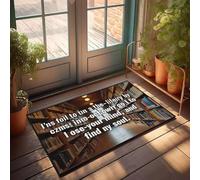 XYBH Home Alone Paillasson Lost In A Library, I Find My Soul Paillasson Automne Extérieur Décoration de Maison Lac (40 x 60 cm)