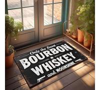 XYBH Home Alone Paillasson Only The Finest Bourbon Whisky And Moonshine Paillasson Automne Extérieur Décoration de maison (40 x 60 cm)