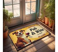 XYBH Home Decor Men Sobaing Pub & Wine - A. Hume Ploore Paillasson Décorations de campagne pour la maison de garçon Décoration de chambre de garçon (40 x 60 cm)