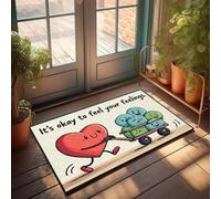 XYBH HommeDecor It'S Okay To Feel Your Feelings. Paillasson pour porche - Décoration d'automne pour homme (50 x 80 cm)