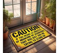 XYBH Paillasson amusant « Caution If You Heard 20 Minutes Of Mourning My Bedroom » - Décoration de salle de bain amusante pour chambre (50 x 80 cm)