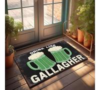 XYBH Paillasson amusant en plein air Drink Like Gallagher - Motif chaussures ici - Décoration de bar - 50 x 80 cm