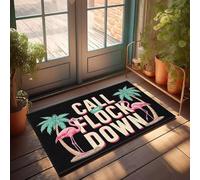 XYBH Paillasson amusant pour l'extérieur Call Them Down: The Flock Doormat Shoes Here Mat Sports Bar Decor (65 x 90 cm)