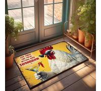 XYBH Paillasson amusant pour l'extérieur Live Today Like You'Re Setting Fried Tomorrow. Paillasson de bar pour homme, grotte, cadeaux pour décoration d'intérieur (40 x 60 cm)