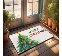 XYBH Paillasson amusant pour l'extérieur « Merry Christmas » - Cadeau pour la décoration de la maison (65 x 90 cm)