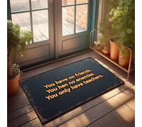 XYBH Paillasson antidérapant pour salle de bain avec inscription « You Have No Friends, Enemies ; Only Teachers » (50 x 80 cm)