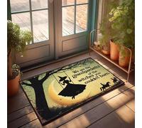 XYBH Paillasson de bienvenue pour entrée extérieure Hello We Are The Granddaughters Of The Witches You Couldn'T Burn. Paillasson amusant pour décoration de bar Tiki (50 x 80 cm)