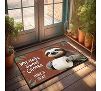 XYBH Paillasson décoratif pour bar de jardin « Welcome To Sweet Cheeks! Have A Seat » - Accessoire de cuisine ou de terrasse (40 x 60 cm)