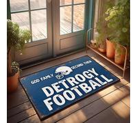 XYBH Paillasson d'extérieur d'automne Dieu, famille, football : Detroit'S Pride Paillasson pour cuisine, ferme, décoration de chambre de garçons (40 x 60 cm)