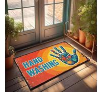 XYBH Paillasson d'extérieur pour le lavage des mains est essentiel pour la santé. Grand tapis de bain pour homme et grotte (65 x 90 cm)