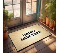 XYBH Paillasson d'intérieur pour porte d'entrée Happy New Year! Wishing You All The Best Paillasson d'intérieur pour la maison pour homme (40 x 60 cm)