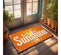 XYBH Paillasson Home Alone avec inscription « Let the Sunshine In » - Paillasson d'extérieur - Décoration de maison sur le lac (50 x 80 cm)