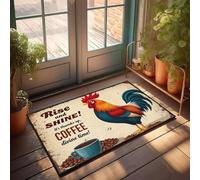 XYBH Paillasson Home Sweet Apartment Rise And Shine! It's Thumbc Up, Coffee Divine Time! Paillasson cool pour garçons Tapis pour cuisine (50 x 80 cm)
