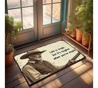 XYBH Paillasson Home Sweet Home Life Is Tough, But It'S Tougher When You'Re Stupid. Paillasson de ferme, décoration de bar cacao chaud (40 x 60 cm)