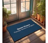 XYBH Paillasson « Knock Before Entering Door Quiet Please : Therapy Session In Progress » (50 x 80 cm)