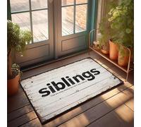 XYBH Paillasson pour chaussures par Door Siblings : The Only Enemy We Can'T Live Withhout. Paillasson pour décoration de piscine, tapis de bienvenue extérieur pour salle de classe (50 x 80 cm)