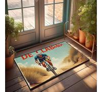 XYBH Paillasson pour décoration de grotte de cavalier sur le chemin du désert - Accessoire amusant pour dortoir (50 x 80 cm)