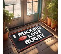 XYBH Paillasson Things For Boys Room I Rucking Love Rugby Paillasson extérieur Entrée Dortoir Sweet Dortoir (50 x 80 cm)