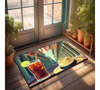XYBH Tapis de bain de ferme Cuba Libre In The Sun - Tapis de salle de bain décoratif pour toilettes - Tapis d'automne (50 x 80 cm)