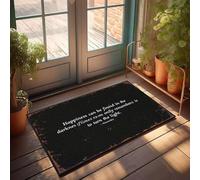 XYBH Tapis de bain de ferme Happiness Is Found In Darkness - 65 x 90 cm