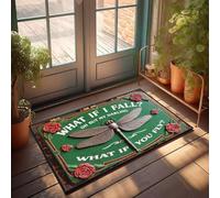 XYBH Tapis de bain « What If I Fall? Oh But My Darling, What If You Fly? » Paillasson décoratif pour toilettes (50 x 80 cm)