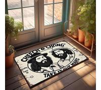 XYBH Tapis de bienvenue d'automne Cheech & Chong'S Take It Out Homme, tapis cool, décoration de chambre à coucher (40 x 60 cm)