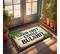 XYBH Tapis de bienvenue d'automne pour l'extérieur Good Shit Inhale, Bad Shit Exhale Paillasson Cool Tapis Décoration de chambre (40 x 60 cm)