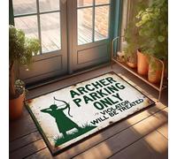 XYBH Tapis de bienvenue pour salle de bain Archer Parking Only. Violator Will Be Treated. Tapis de bain antidérapant pour salle de bain (50 x 80 cm)
