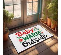 XYBH Tapis de bienvenue pour salle de classe bébé, il est chaud à l'extérieur. Paillasson de bain antidérapant pour salle de bain (40 x 60 cm)