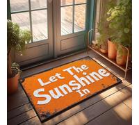 XYBH Tapis de porche d'automne Let The Sunshine In. Paillasson d'extérieur pour l'hiver (40 x 60 cm)