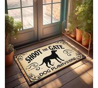 XYBH Tapis de porche d'automne Shoot The Gate - Paillasson d'extérieur pour dressage de chien (40 x 60 cm)