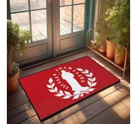 XYBH Tapis de porche - L'image contient le texte anglais : « Shaheeah Bismilah ». Paillasson d'extérieur pour porte d'entrée, décoration de terrasse (50 x 80 cm)