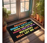 XYBH Tapis de porte d'automne Outdoor Recovery Didn'T Open It. Open The Gates Of Heaven And Let Me In Paillasson Friends Décoration de porche d'extérieur (50 x 80 cm)