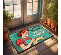 XYBH Tapis de porte d'automne pour entrée extérieure, artisanat parce que le est faux. Paillasson d'extérieur pour porte d'entrée seul (50 x 80 cm)