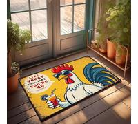 XYBH Tapis de porte d'entrée d'automne en plein air Live Today Like You'Re 40. Paillasson amusant pour décoration de salle de jeux (40 x 60 cm)