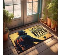XYBH Tapis de porte d'entrée d'automne extérieur « Being The Best Is Being Better » - Décoration amusante pour la maison et la salle de jeux (40 x 60 cm)