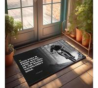 XYBH Tapis de porte d'entrée d'automne pour l'extérieur - Faites du vélo - Trouvez votre chemin - Décoration amusante pour la maison et la salle de jeux (40 x 60 cm)