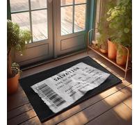 XYBH Tapis de porte d'entrée pour entrée extérieure Salvation: A Journey Through Time And Space. Paillasson décoratif pour balcon, décoration de chambre à coucher pour hommes (40 x 60 cm)