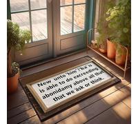 XYBH Tapis de porte personnalisé pour porte d'entrée New Unto 'Lui' ?'Ha' Is Capable To Do Exceeding Abundantly Above All That We Ask or Think. Paillasson pour salle de jeux, décoration cabe homme (50