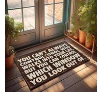 XYBH Tapis de porte personnalisé pour porte d'entrée que vous ne pouvez pas toujours contrôler qui entre dans votre vie Paillasson Décorations pour intérieur et extérieur (40 x 60 cm)