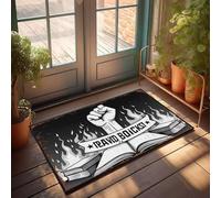 XYBH Tapis de salle de bain rustique David Boicks : paillasson passionné littéraire pour décoration de chambre et salle de jeux (50 x 80 cm)