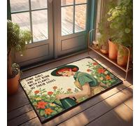 XYBH Tapis de salle de bain vintage avec motif filles nées avec des plantes dans leurs âmes (65 x 90 cm)