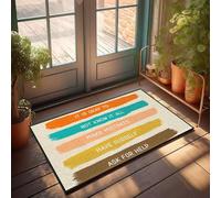 XYBH Tapis de sol d'automne pour extérieur, avec inscription « It's Okay To Ask For Help ». Paillasson pour porte d'entrée, porche, décoration d'automne (65 x 90 cm)